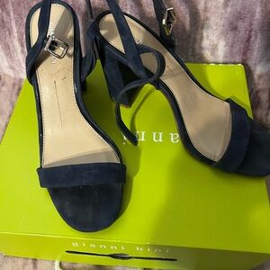 Gianni Bini Dark Blue Heeled Sandals
